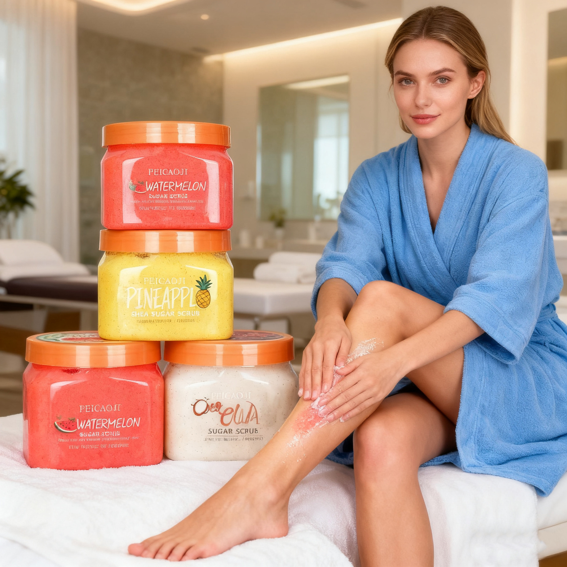 Sugar Scrub, Rice Scrub, Salt Bath Salt, Exfoliating, Chicken Skin Removal, Body Scrub, Cross-Border Bodyscrub