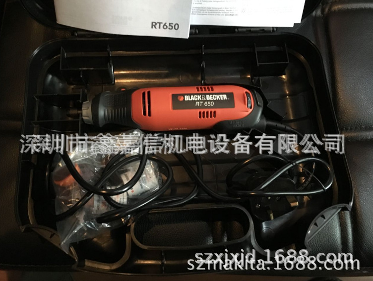现货批发零售 美国 BLACK & DECKER/百得 RT650KA 电磨