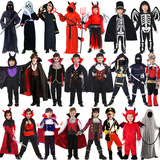 Хэллоуин Детский костюм ужасов скелет скелет скелет призрачный костюм вампира Демон Демон Зомби Смертельная одежда