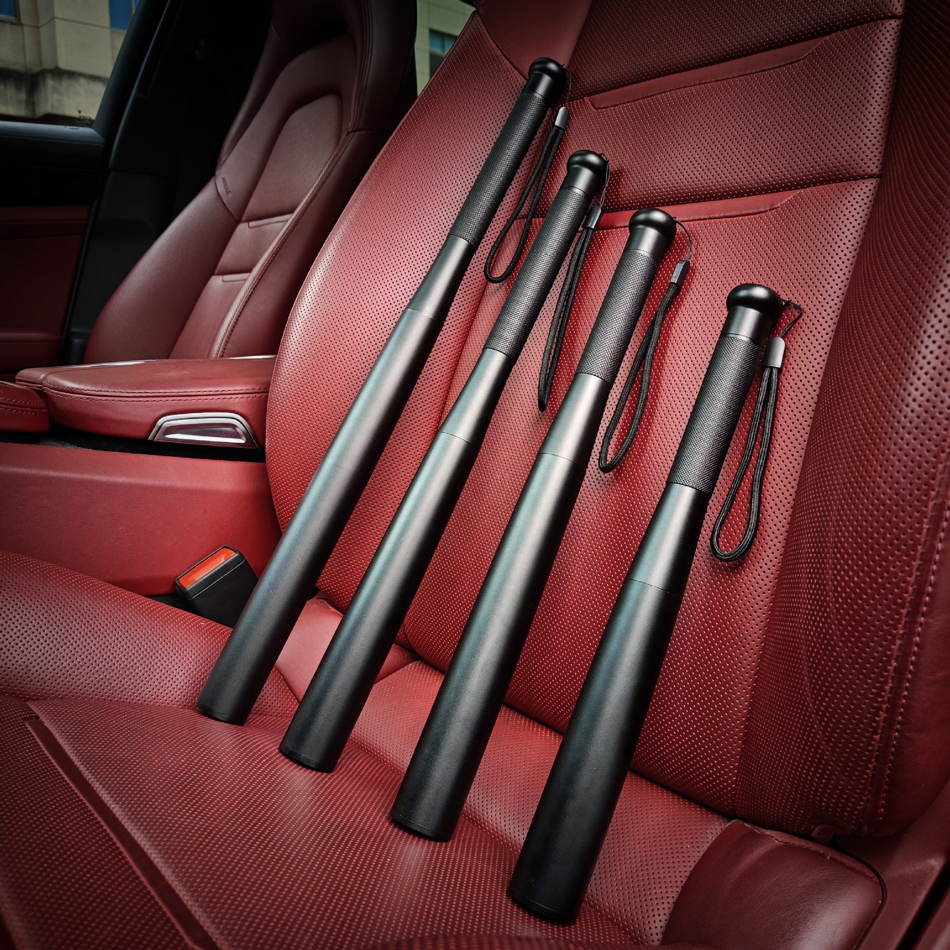 Venta directa de fábrica de varios tamaños bate de béisbol linterna autodefensa patrulla de seguridad protección contra incendios de aleación de aluminio linterna de luz fuerte