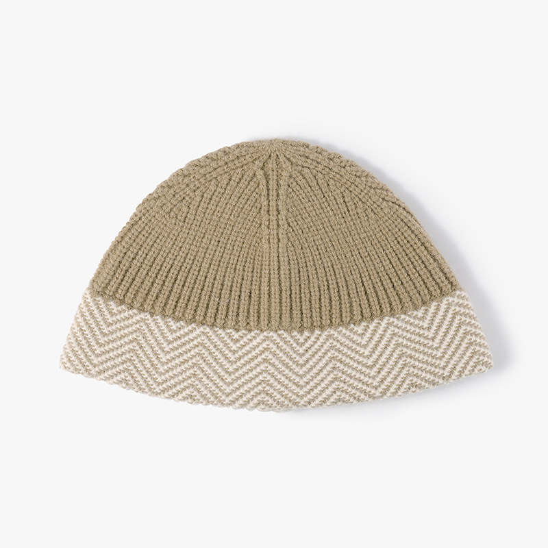 Warme, dicke Fischermütze aus Wolle für Herbst und Winter – ideal für kleine Damen. Modische Strickmütze für kalte Tage._voghion.com