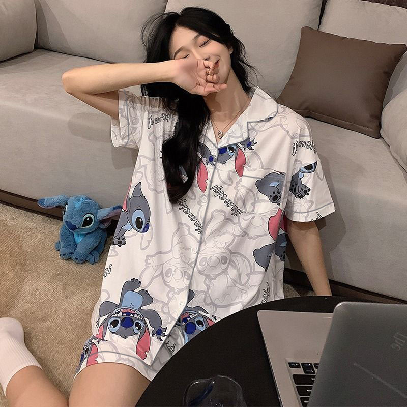 D.M-42jiameiqi 화이트 스티치 가디건 더블 쇼트