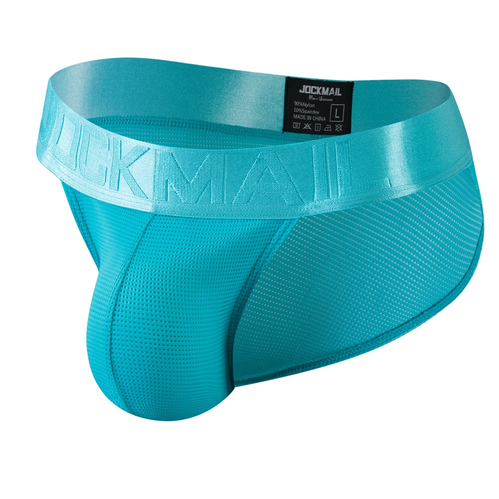 Jockmail 2022 nueva ropa interior de los hombres triángulo malla transpirable deportes fitness shorts