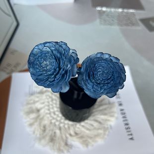 Aromatherapy Dried Flowers [Ready Stock] Tongcao Flower and Chrysanthemum 4.5cm Blue Fire-Free Diffuser Flower Rattan | Factory Direct Sales