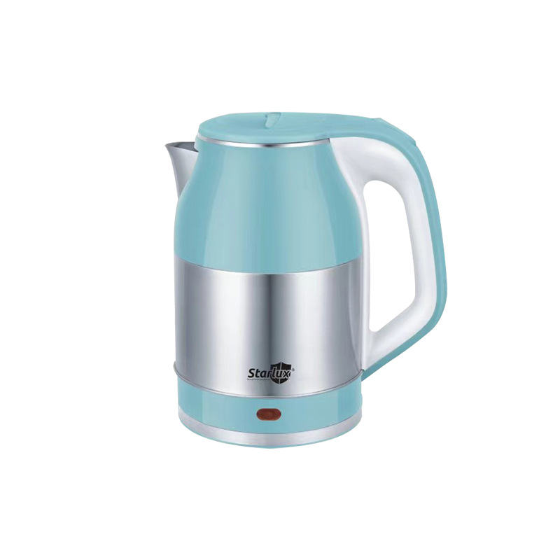 Bouilloire électrique Starlux Cross-border en acier inoxydable 304, grande capacité de 2,5 L, double paroi, idéale pour la maison et le bureau_voghion.com