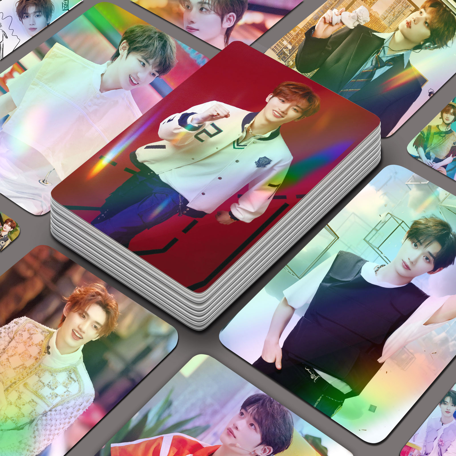 Ding Chengxin Laser Mini Card Set 55 High-Definition Photo Booth Peripheral Collectible Cards Rounded Edge Exquisite LOMO Card