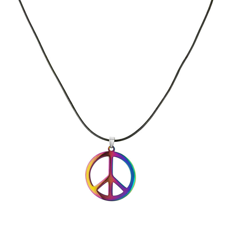 1 Piece Simple Style Round Stainless Steel Titanium Steel Plating Hollow Out Pendant Necklace_colorza_2