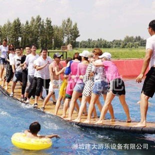 Trendy Bridge Water Amusement Equipment, Scenic Farm Floating Bridge, Scenic Resort Water Expansion Project Supply