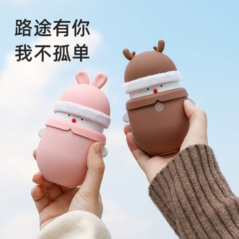 Тепловая грелка-грелка для рук Deer Rabbit — USB-заряжаемый мини-грип для рук, двухв-одно: зарядное устройство и грелка для рук
