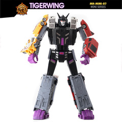 Mohunzhi MH-MINI07 Flying Tiger Combination Set Five-in-One Car Transformation Toy Model Blockade Robbery