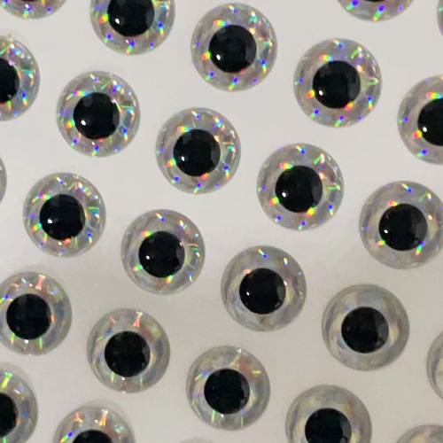 Factory Direct Supply High Transparency Crystal Drop Cast 3D Fish Eye Rainbow Laser Film Fish Eye 3D Simulation Fish Eye Sticker