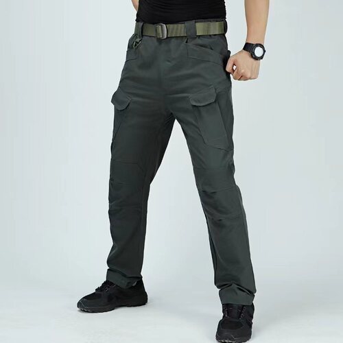 IX7 summer thin men's trousers outdoor breathable wear-resistant military trousers multifunctional pocket workwear nylon quick-drying trousers