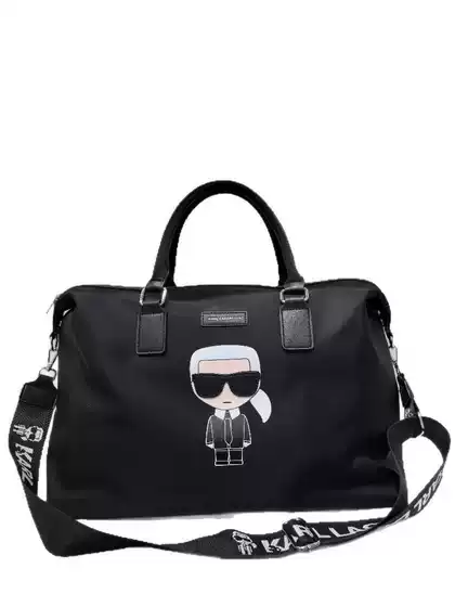 Cross-Border Foreign Trade 2025Karl Travel Bag Printed Waterproof Nylon New Large-Capacity Unisex Bag Lafayette Bag