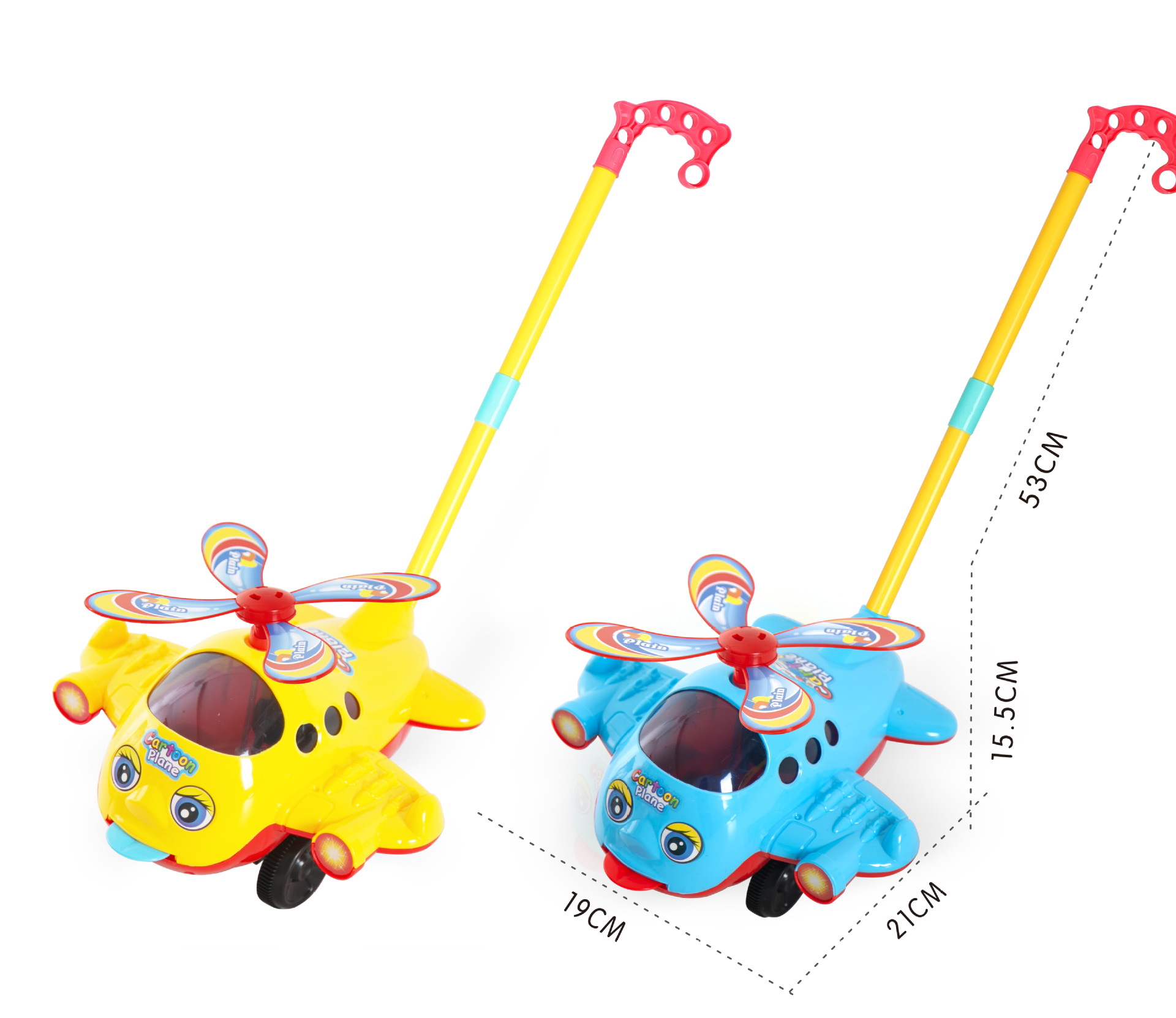 Carrito de Empuje para Bebé de Plástico con Sonido para Aprender a Caminar