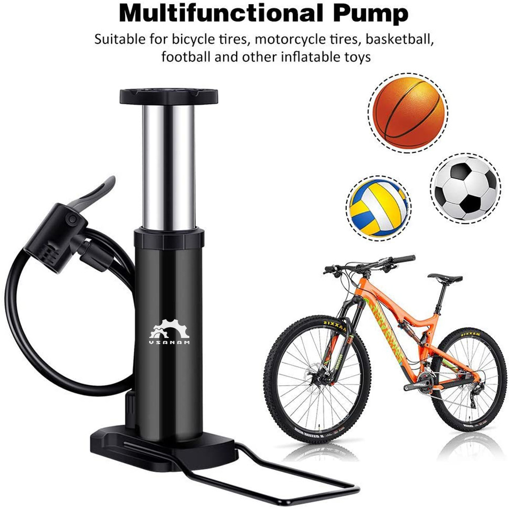 Foot high pressure pump mini portable electric vehicle bicycle motorcycle car home foot pump