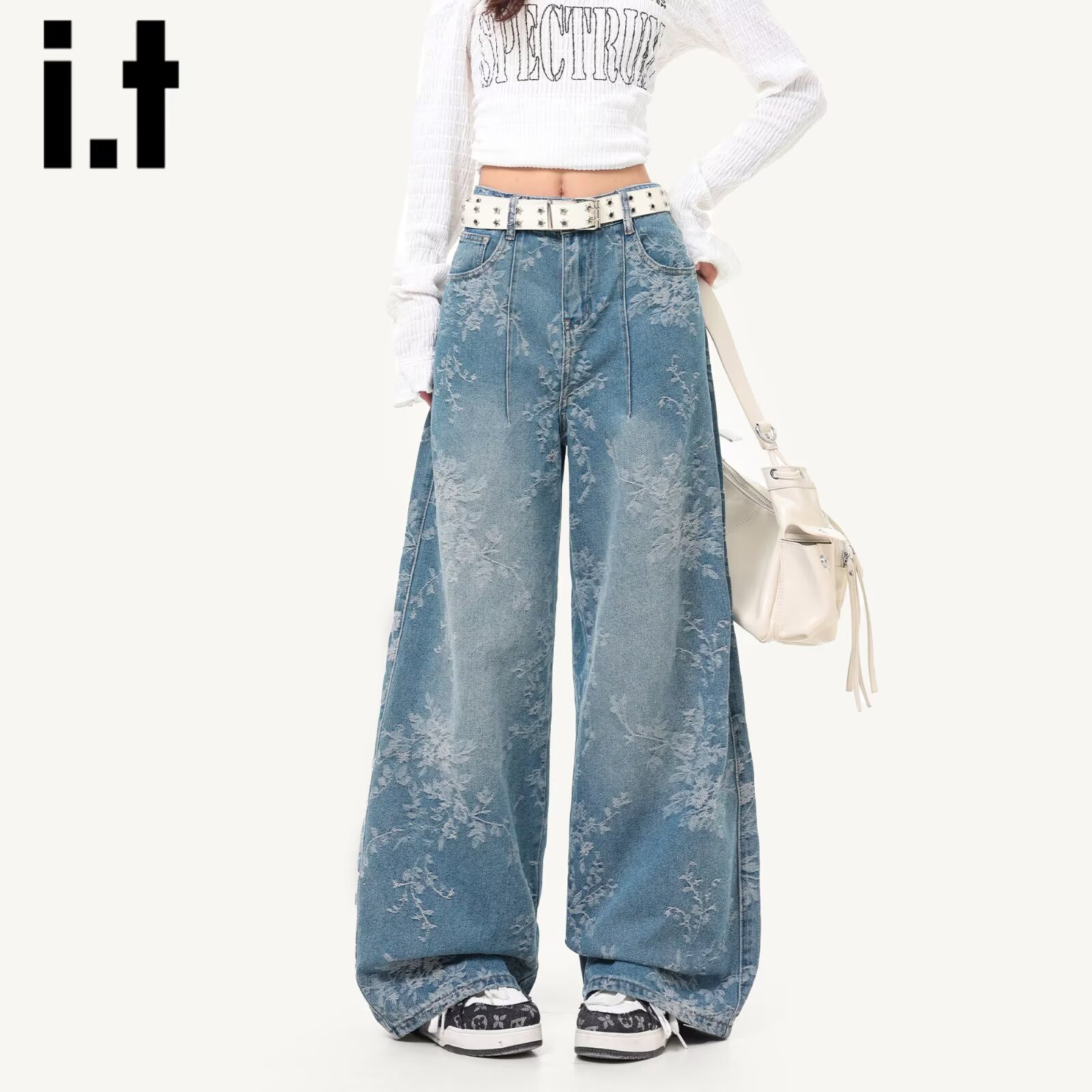 Girls' Jeans 2025 New Children's Pants Summer Thin Stylish Fashionable Little Girl Wide-Leg Pants Summer Long Pants