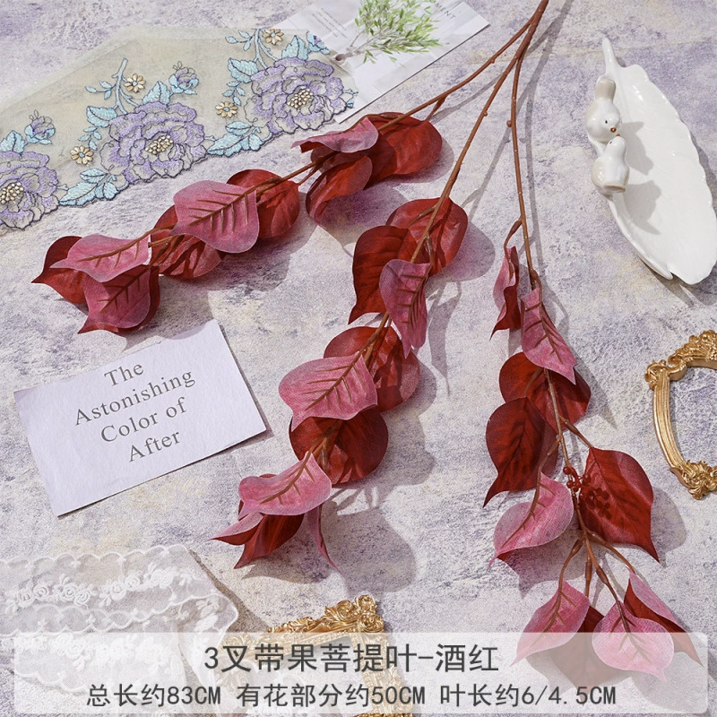 Fujiao New Year Flower Material Wholesale Simulation Flower Winter Qing You Gali Pomegranate Persimmon DIY Materials
