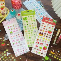 シュガーポエム接着剤装飾ステッカー古代ボタンシリーズ韓国インスタイルかわいいハンドブック DIY グカ装飾ステッカー