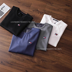 Tommy hilfiger/汤米 2025秋冬新品男女情侣款休闲刺绣简约毛圈卫
