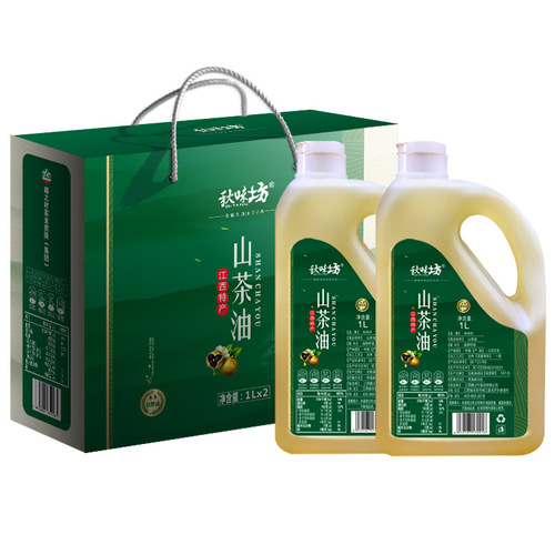 Direct Supply from Manufacturer 1000ML Tea Seed Oil Gift Box Freshly Pressed Vegetable Oil Commercial and Household Cooking Oil Wholesale