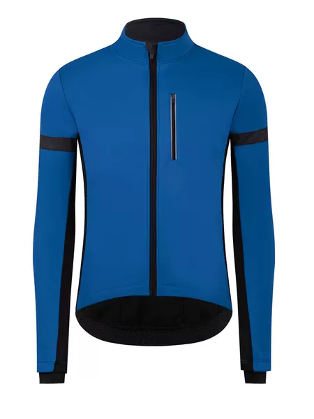 Winter fleece-lined Cycling Jacket Windproof Waterproof Fleece Jacket Cycling Jacket Long Sleeve Jacket Reflective Strip