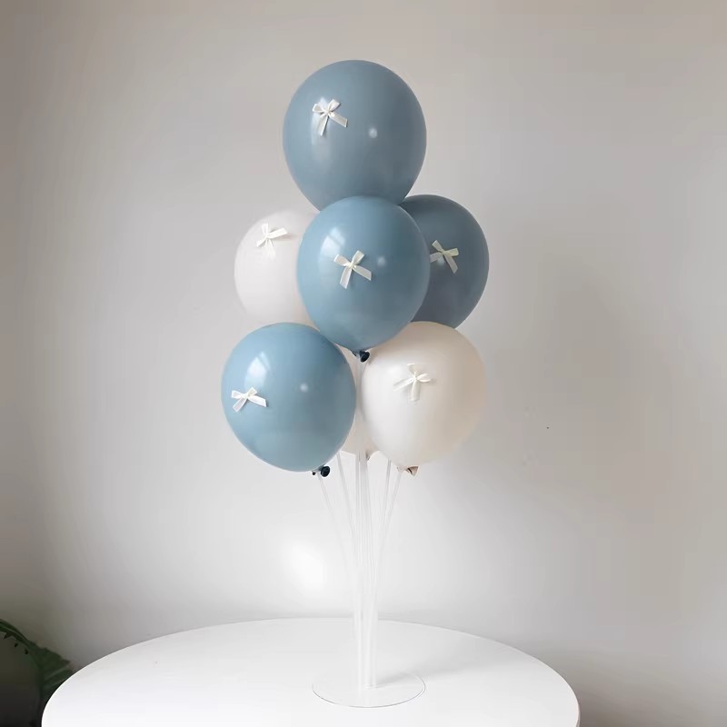インスタイル子供の誕生日装飾シーンレイアウトリボントワイライトピンクバルーンテーブルフローティング写真パーティー背景壁|undefined