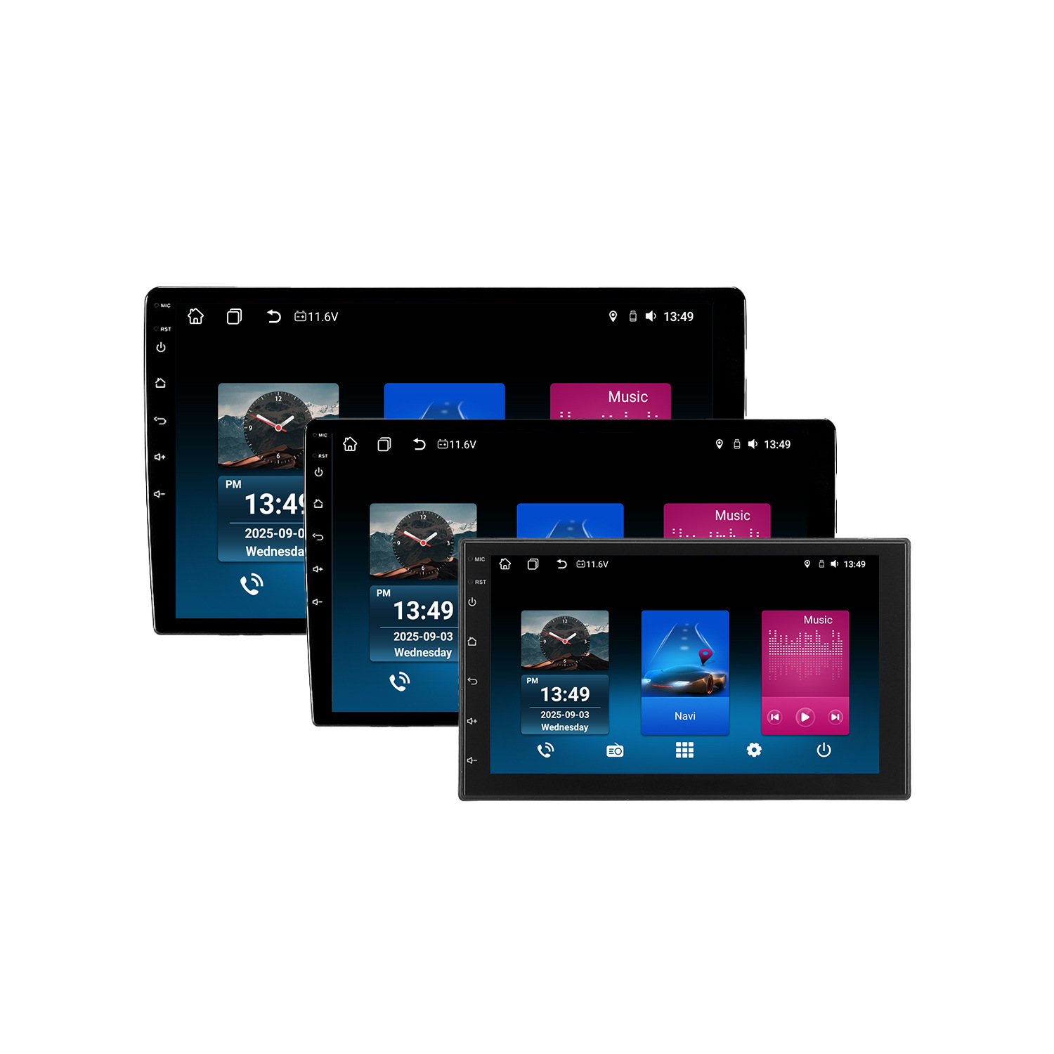 Universal Avtomobil Naviqasiyası 7/9/10 düymlük Android Carplay