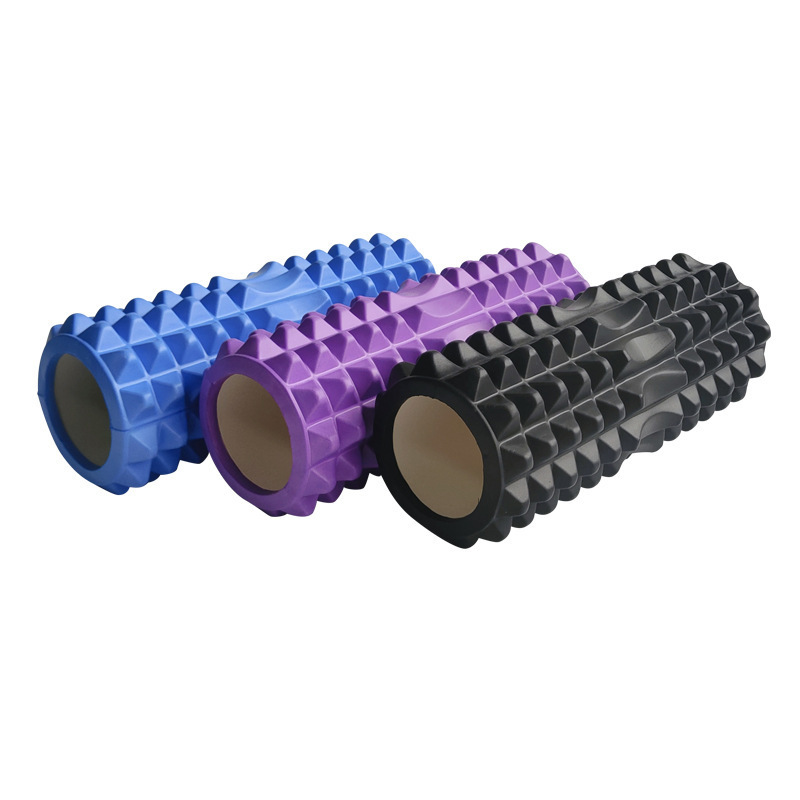 Crescent style EVA foam roller yoga column massage roller muscle relaxation roller hollow wolf tooth column foam roller