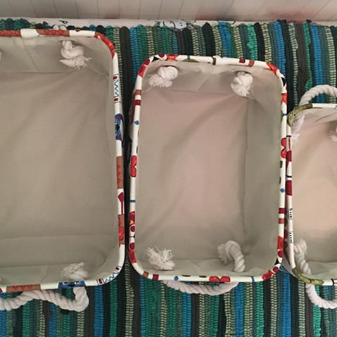 清仓厂家代发帆布动物印花整理盒收纳筐北欧跨境ins拍摄道具收纳