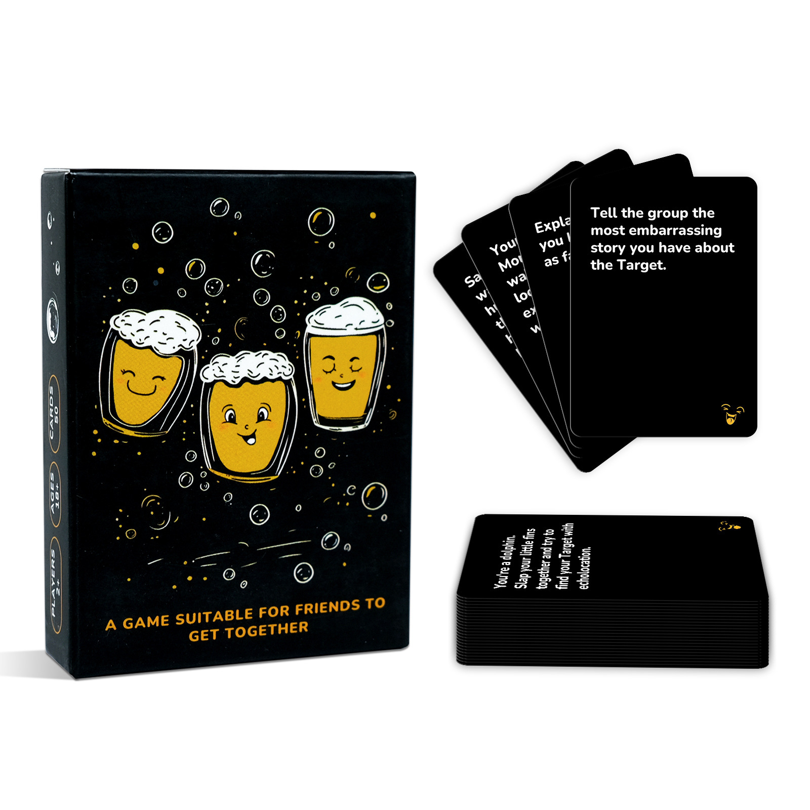 Interactive Party Game Cards For Laughing People Social Gatherings_voghion.com