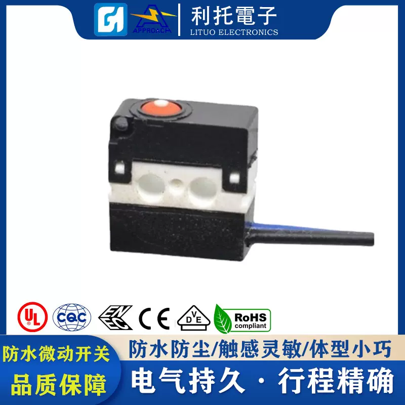 新能源汽车防水微动开关 充电枪放电枪汽车尾门锁微动开关
