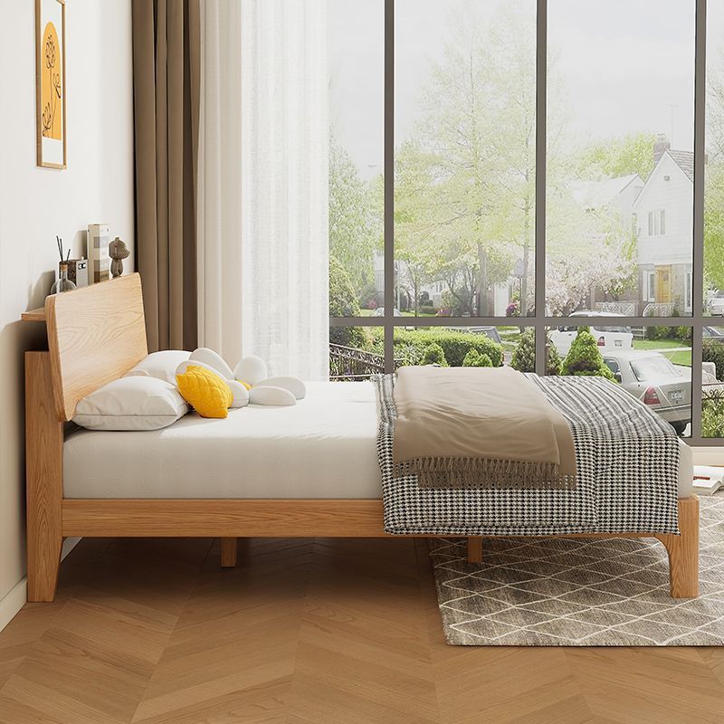 Casa de alquiler estilo nórdico cama de madera maciza moderna simple japonesa cama doble muebles ecológicos muebles de dormitorio estilo tronco