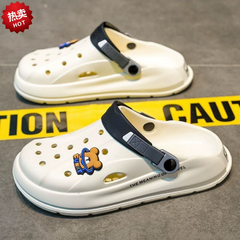 Пещерная обувь мужская летняя толстая подошва спортивный досуг нескользящие мягкие подошвы сандалии