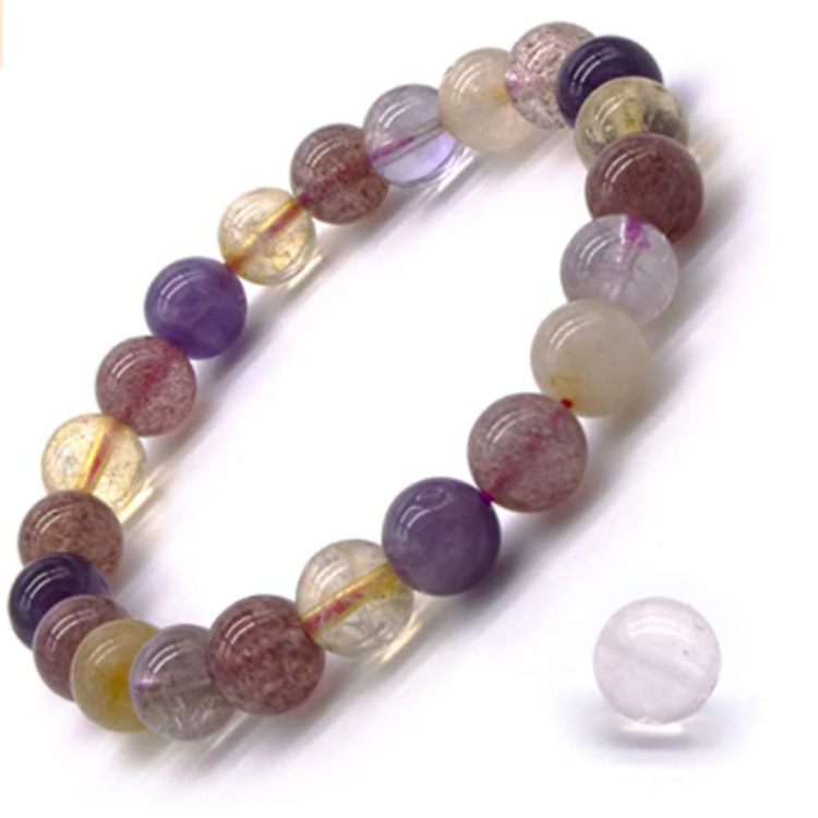Retro Round natural stone Beaded Bracelets 1 Piece