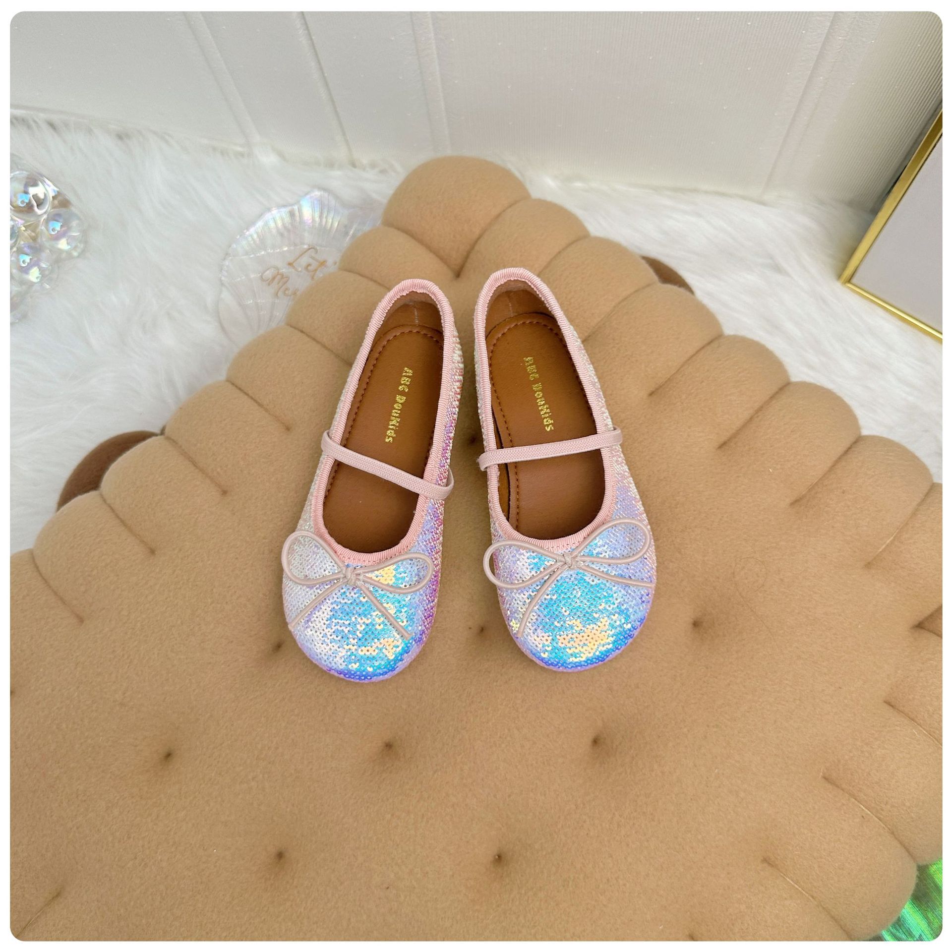 Girl's Elegant Bow Knot Round Toe Flats display picture 3