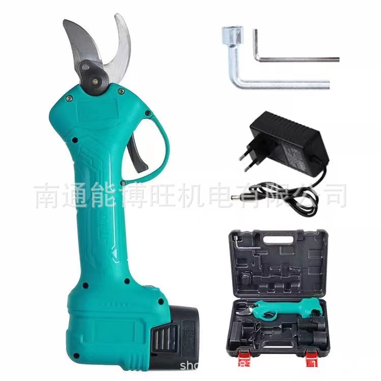 批发跨境无刷锂电电剪刀3.0强力高枝剪果树剪无线园林电动修枝剪