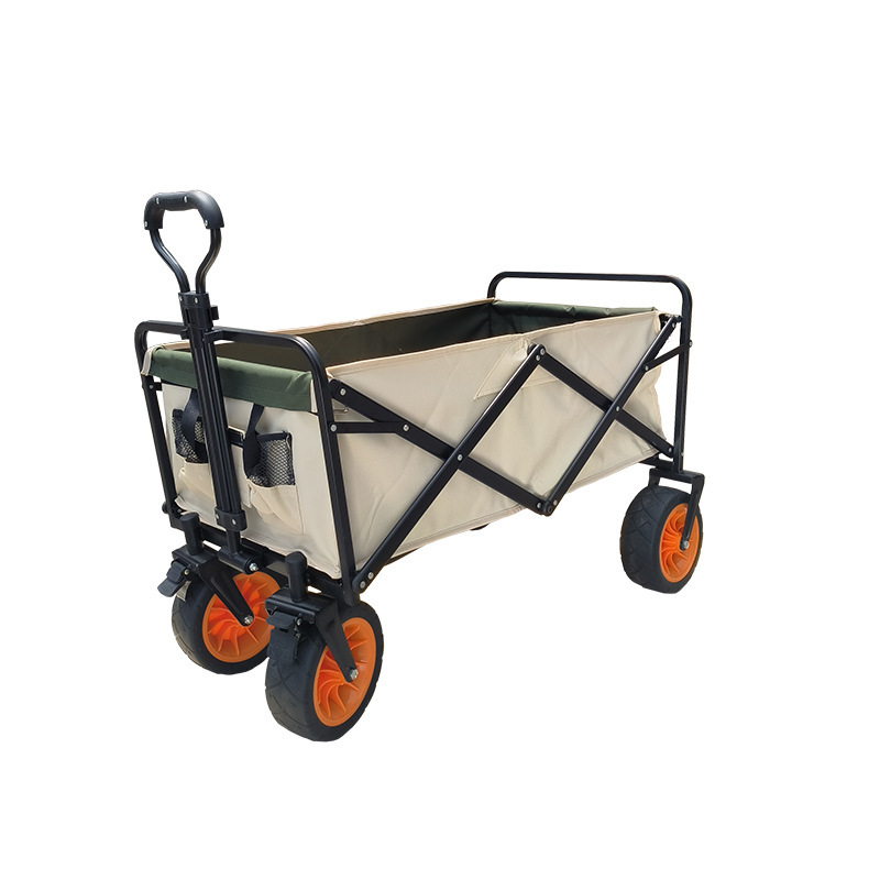 戸外キャンプ車は折り畳み可能なレバーキャンプ車の携帯家庭用ショッピングカートの8インチの荷物を並べてカートを置くことができる|undefined