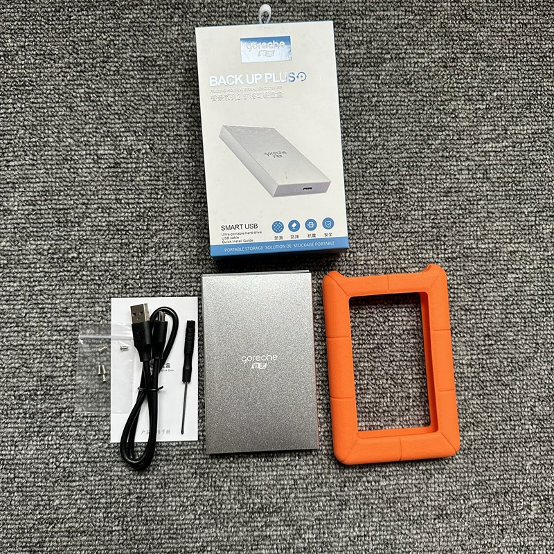 Корпус жесткого диска Ruizu Ruijing 2,5-дюйма USB3.0 для ноутбука, SSD, твердотельный диск, корпус из алюминиевого сплава, силиконовый чехол