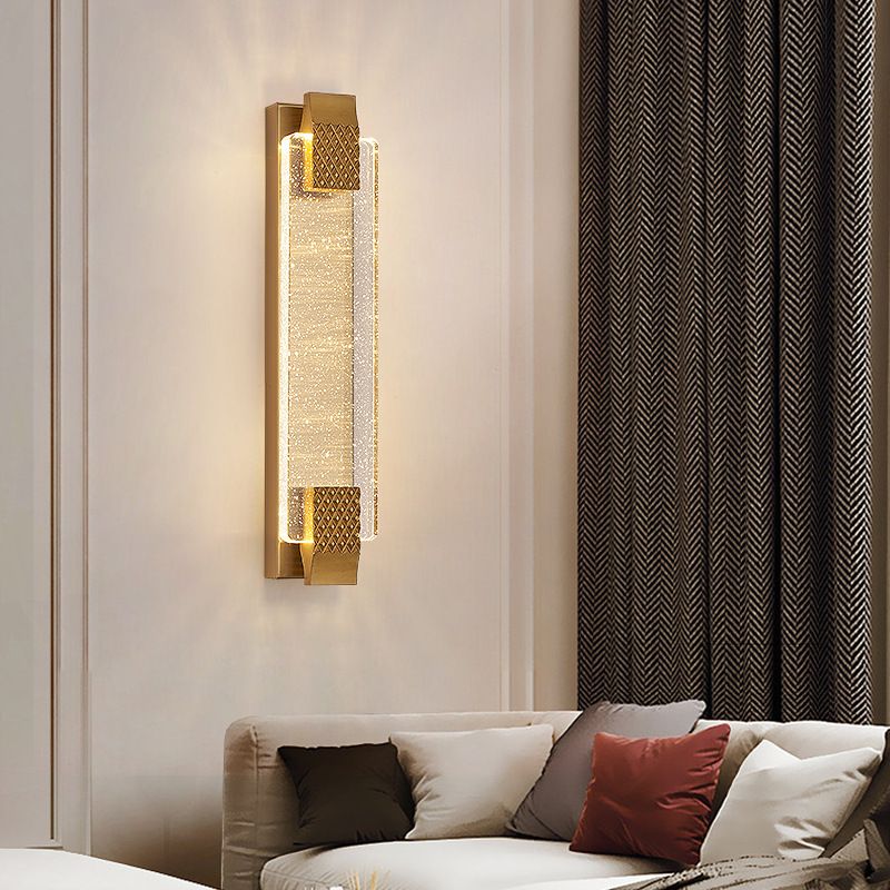 Decoración minimalista pasillo decoración lámpara de cabecera luz pared de fondo lámpara de cama lujosa lámpara de pared escalera dormitorio fondo sala de estar detrás