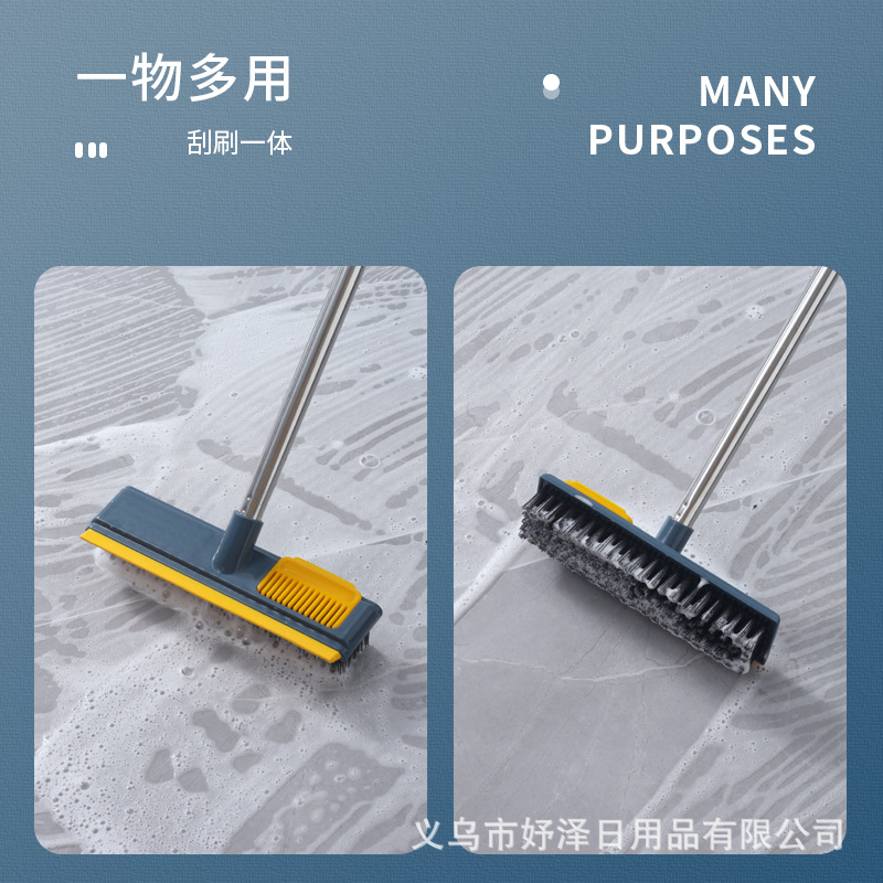 Cepillo de piso dos en uno Cepillo de limpieza de juntas de piso Cepillo de espacio de baldosas de baño