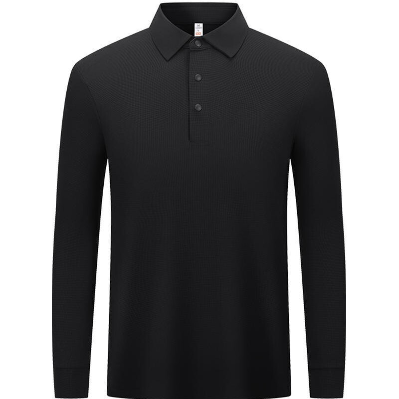 【华夫格肌理感】加绒加厚POLO衫定制保暖长袖企业团体服长袖T恤|undefined