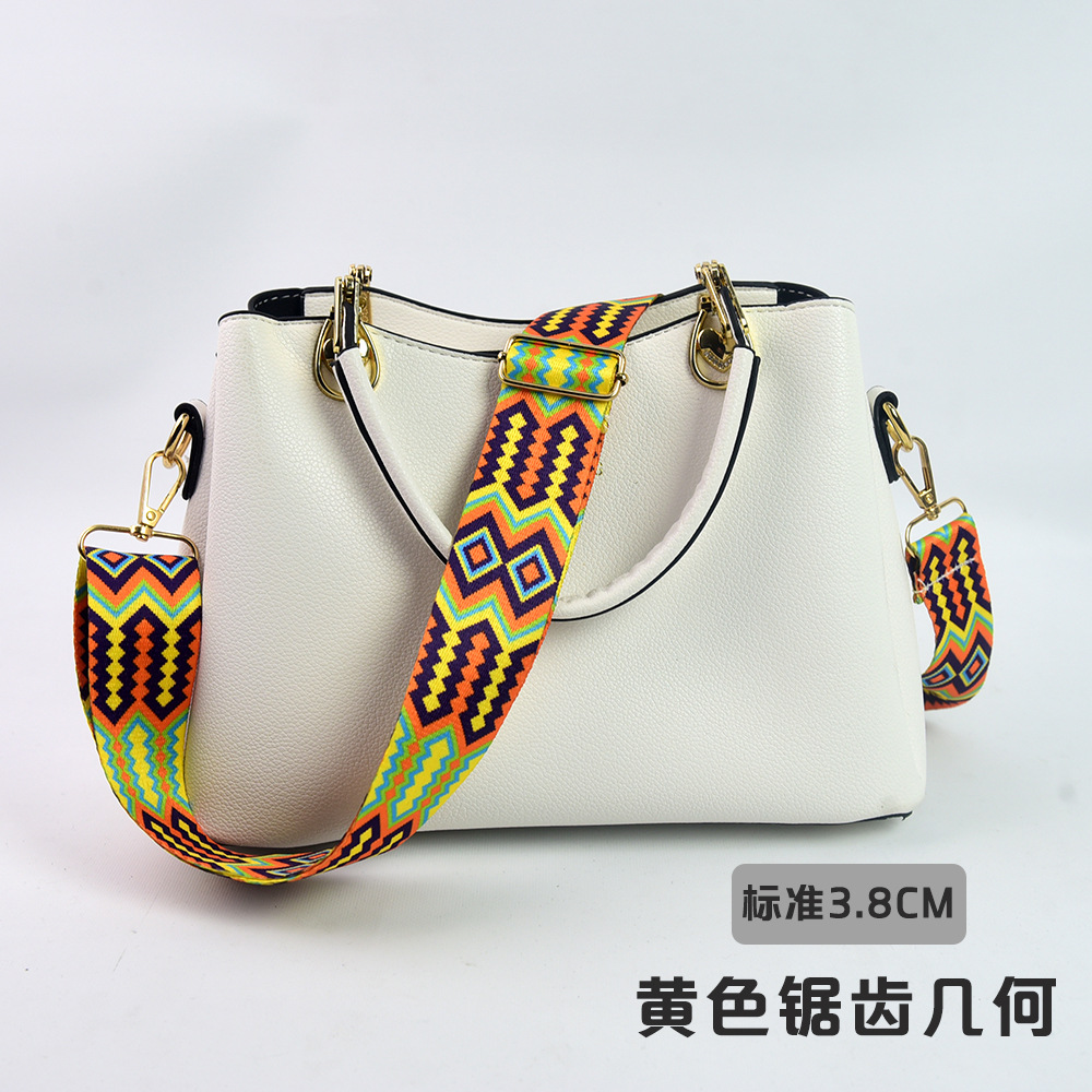 Bolso bandolera con accesorios ultra anchos, bolso de color, correa gruesa, correa de repuesto alargada, correa de hombro de bolso universal ajustable