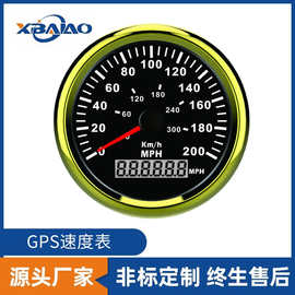 汽车仪表GPS速度表码表0-200km/h船用里程表工程车指针速度仪表