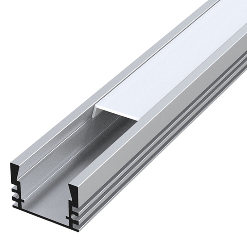 LED tira de luz de aluminio ranura de techo incrustado brillante oculto perfil incrustado lámpara lineal decoración del hogar Oficina lineal Shell