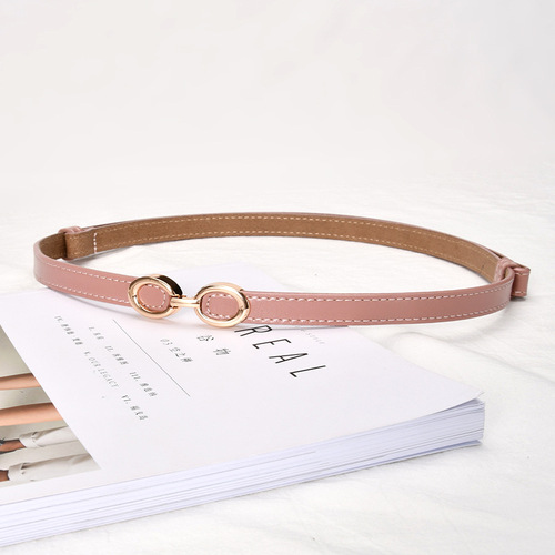 Manufacturer wholesale belt women's belt casual all-match dress thin belt women's pull genuine leather women's small belt