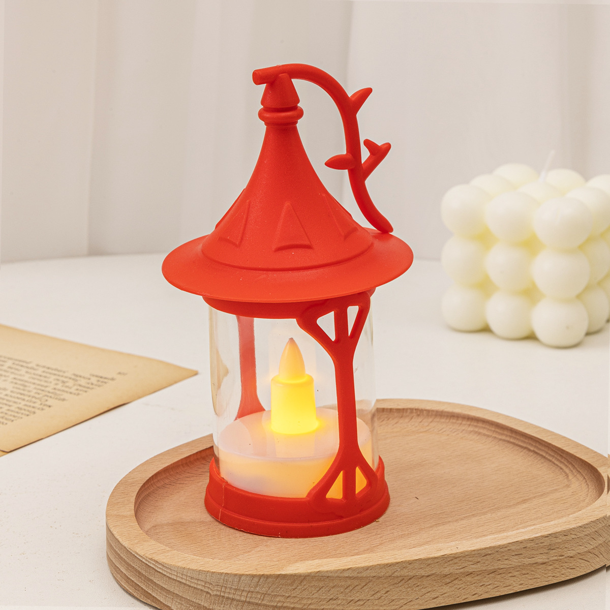 매직 모자 바람 램프 레드