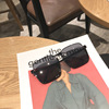 Retro sunglasses, square glasses, fitted, internet celebrity