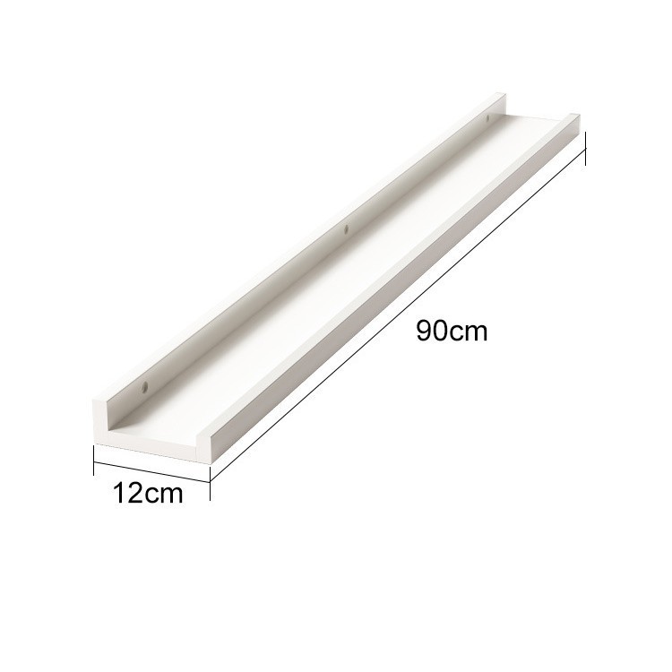 Estante de exhibición de caja ciega Estante de almacenamiento para pared de madera maciza en la pared Estante de almacenamiento de tablero de una sola palabra