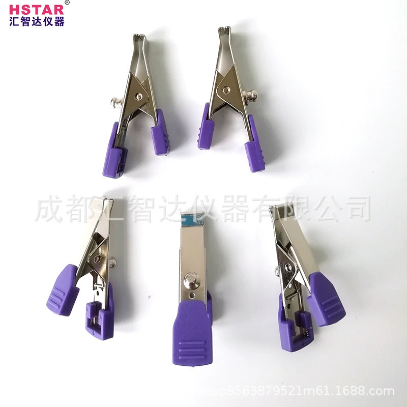 Синий фиолетовый двойной функциональный зажим для животных для ветеринарных животных животных животных монитор электрокардиограммы металла