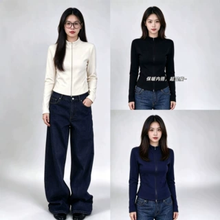 石墨烯秋冬保暖外套女新款实穿主义羽绒服内胆修身内搭打底衫上衣
